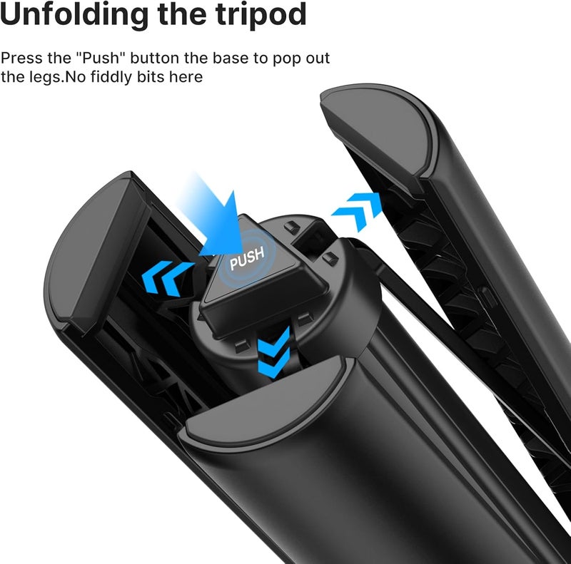 jusmo 59in Invisible Selfie Stick Tripod for Insta360 X5/X4/X3/ONE X2/GO 3s/DJI Osmo 360, ULANZI TT52 Extension Pole Adjustable Waterproof Handle Grip for GoPro, DJI Osmo Pocket 3 Action 5 Pro/4 - Image 5